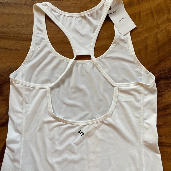 NWT, Adanola Racerback Tank Top, White, Medium - Picture 7 of 11